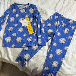 NWT Toddler little sleepies bamboo disco pajamas